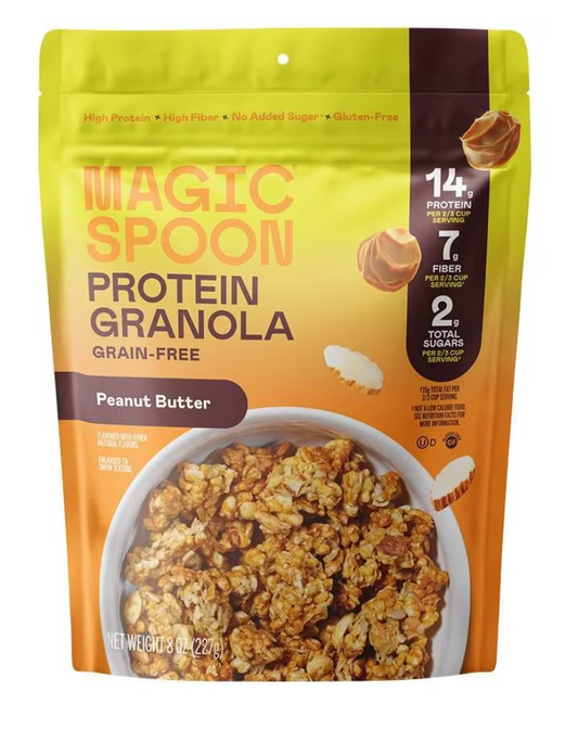MAGIC SPOON Peanut Butter Protein Granola - 8oz - expired 1/30/2027