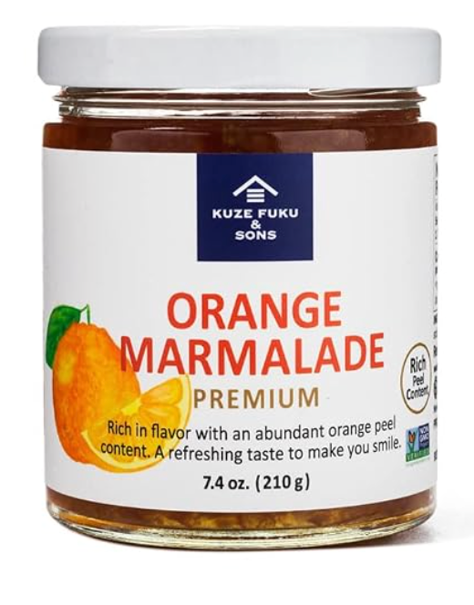 [KUZE FUKU & SONS] Orange Marmalade Premium, Made with Natural Non-GMO Real Fruit, No Artificial Flavors (7.4 Oz /209.78 g)