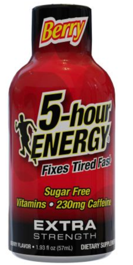 5-Hour Energy Extra Strength Shot, Berry, 718128, 1.93 OZ