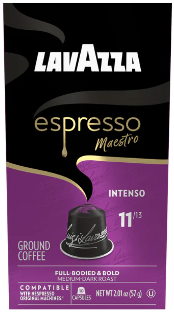 Lavazza Espresso Maestro Intenso Aluminium Compatible Capsules