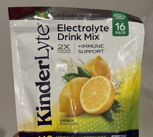 KinderLyte® 16ct Electrolyte Powder Lemonade - expires 07.25.27