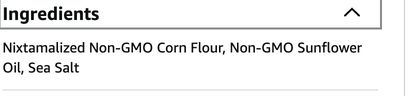 Tortilla Chips Doña Lola, White Corn  - expired June 29 2026