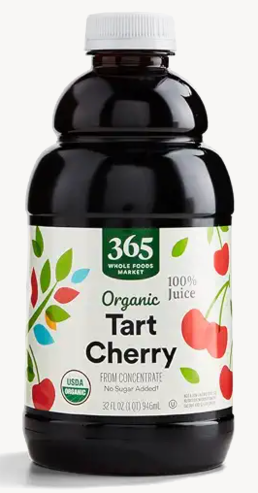 Organic Tart Cherry Juice, No Sugar Added, 32 Fl Oz - expires 02/15/2027