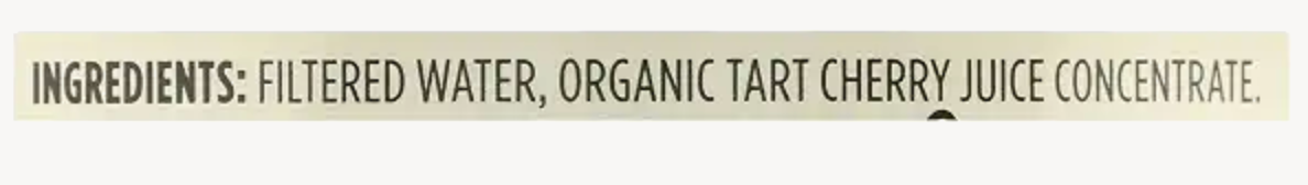 Organic Tart Cherry Juice, No Sugar Added, 32 Fl Oz - expires 02/15/2027