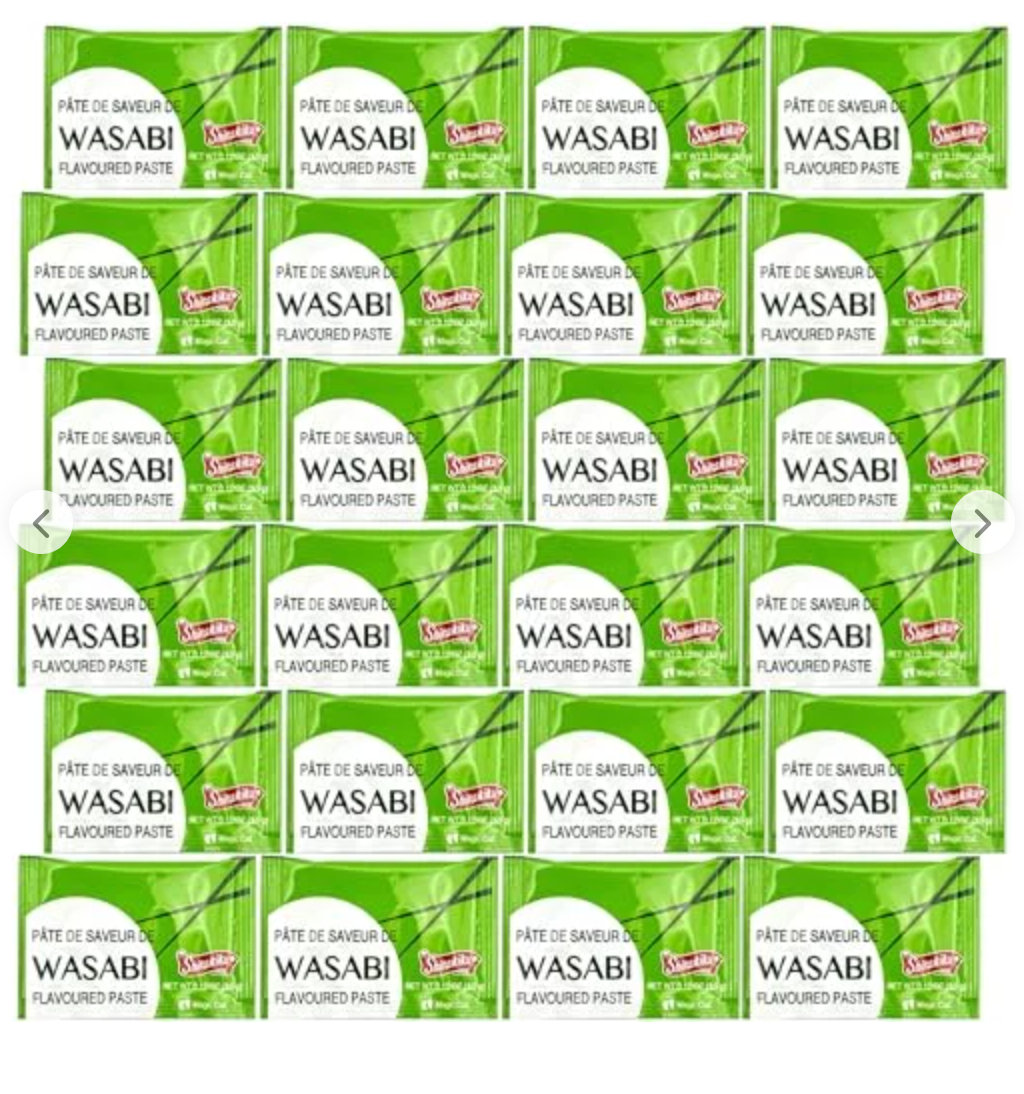 Shirakiku Wasabi Packets - Single Serve To Go 0.12 Oz 35 G 50 Count