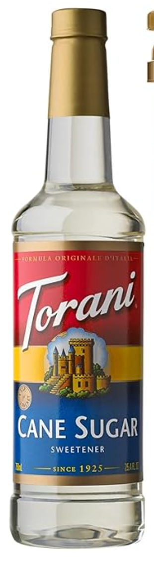 orani Cane Sugar Sweetener, Simple Syrup for Drinks & Desserts, 25.4 Oz