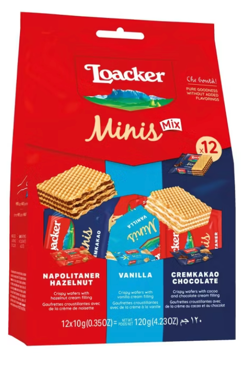 Loacker Minis Cookies - 4.23oz/12ct