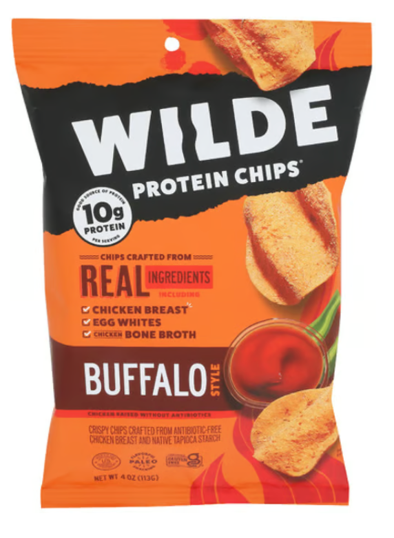 Wilde Buffalo Style Chicken Protein Chips (4 oz) - expires Feb 15 2027