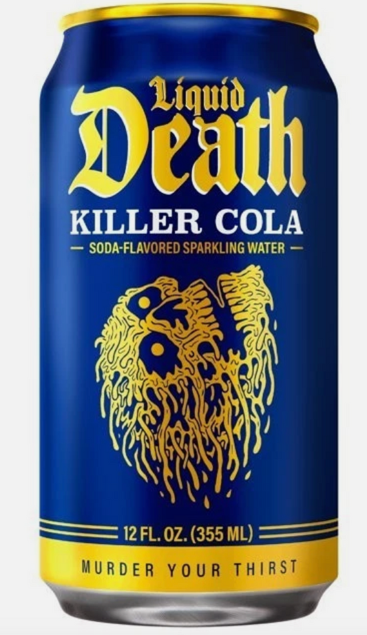 Liquid Death, Killer Cola, Soda-Flavored Sparkling Water - 12 fl oz