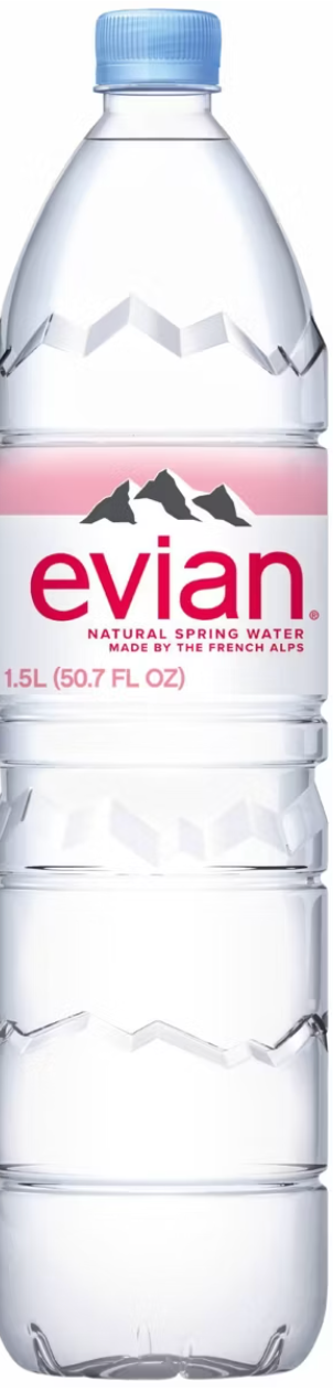 Evian Natural Spring Water - 1.5L Bottle