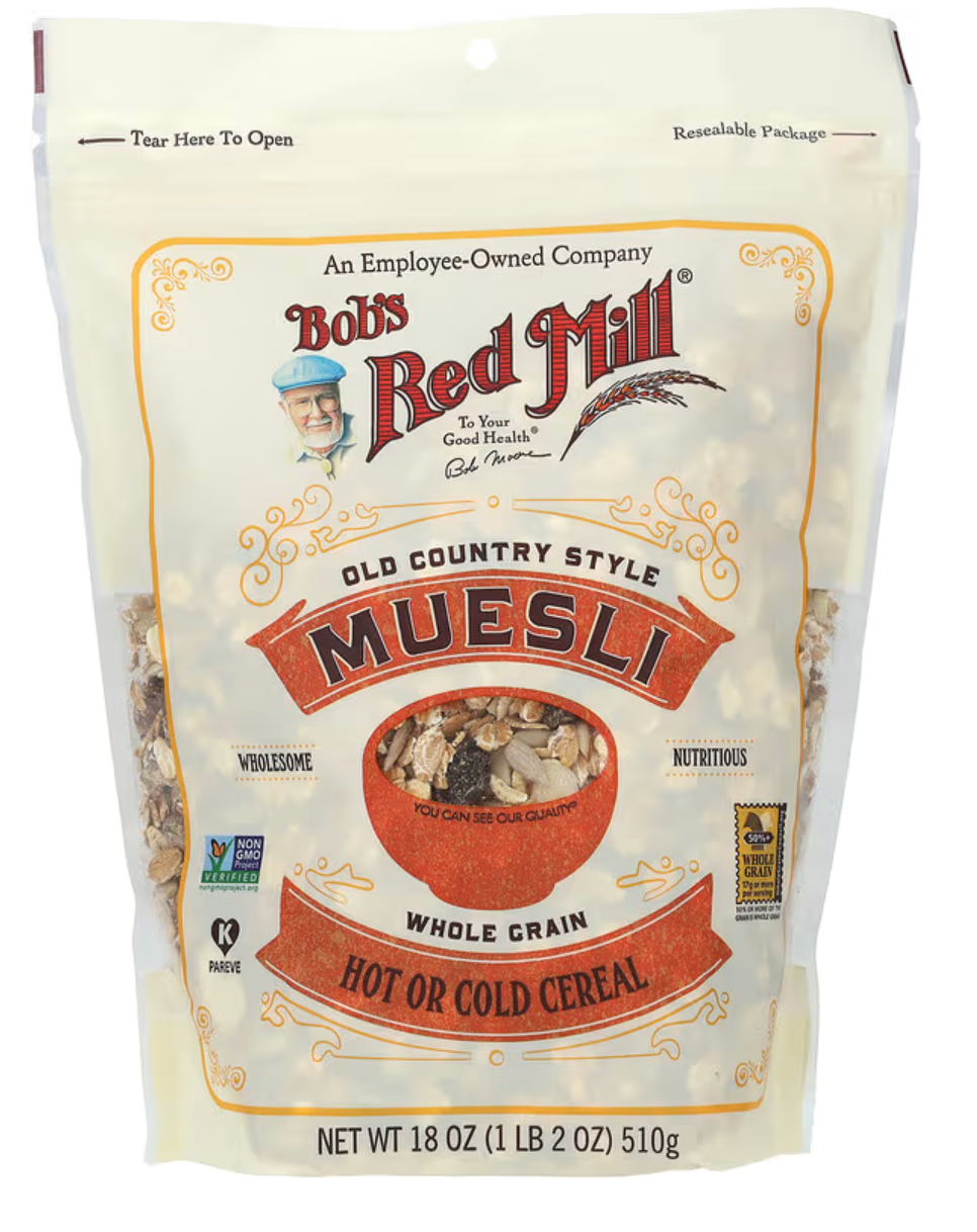 Bob's Red Mill, Old Country Style Muesli, Whole Grain, 18 oz (510 g) - expires Oct 20 2027