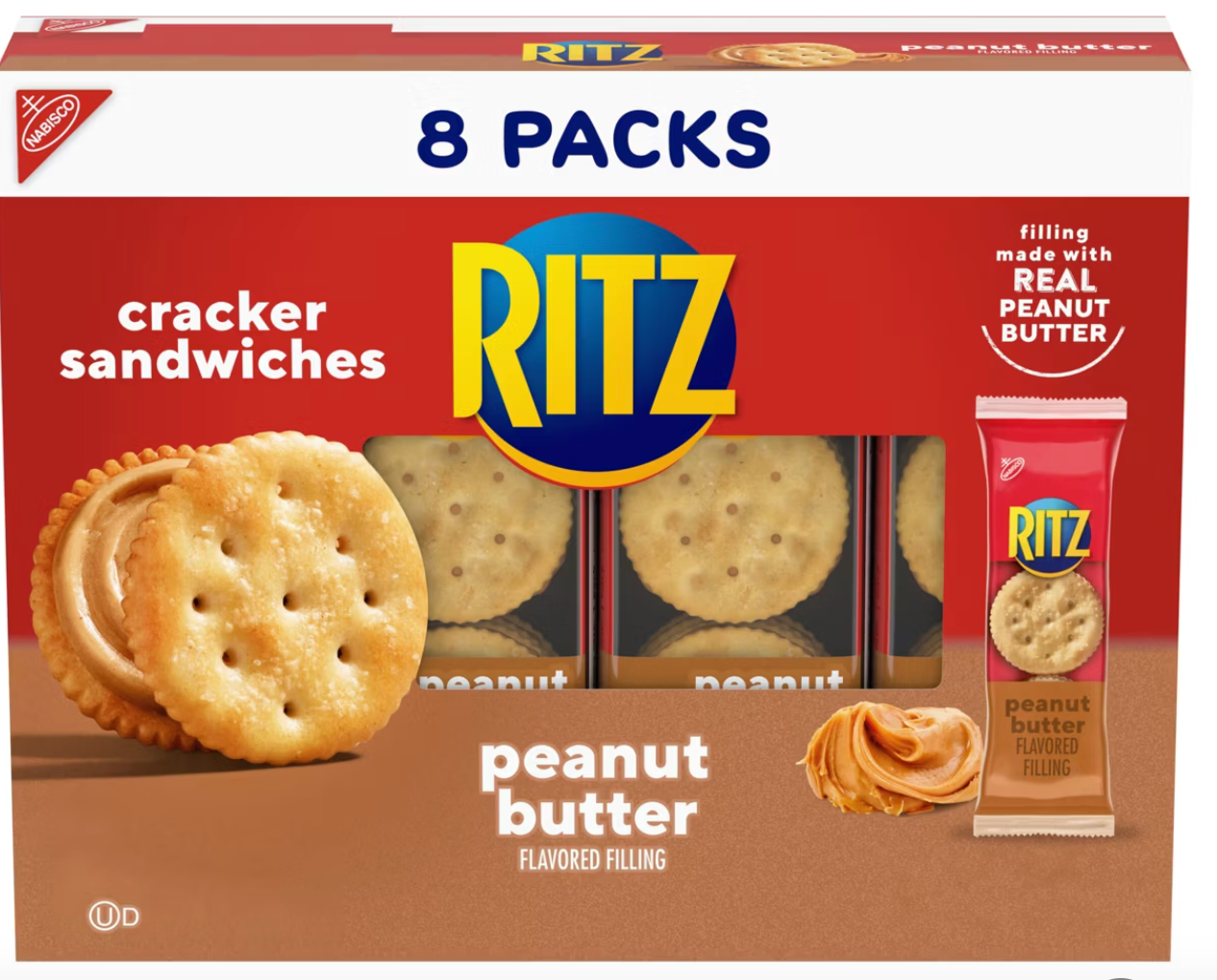 Ritz Cracker Sandwiches with Peanut Butter - 8ct/11.04oz - expires Nov 04 2026