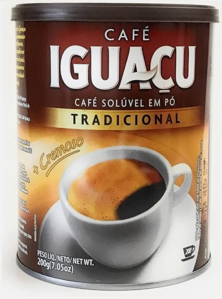 Cafe IGUACU TRADICIONAL INSTANT COFFEE 200g [Product of BRAZIL] - expires 12/10/2027