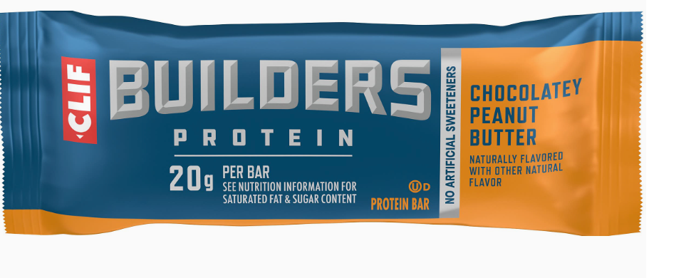 CLIF Builders Protein Bar, Chocolatey Peanut Butter (2.4 oz). expired June 26 2026