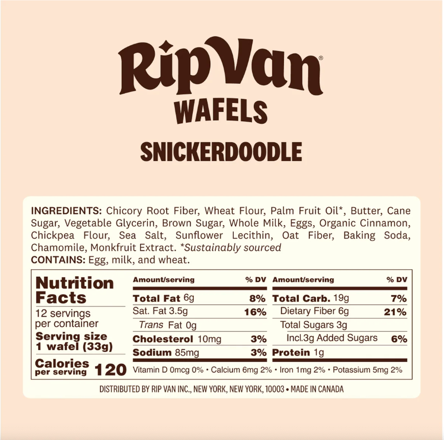 Rip Van Wafels - Snickerdoodle - expired Apr 21 2026