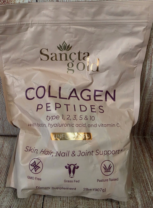 Hydrolyzed Collagen Peptides Powder for Skin, Hair & Nails Type I, II, III, V, X expires 11/2026
