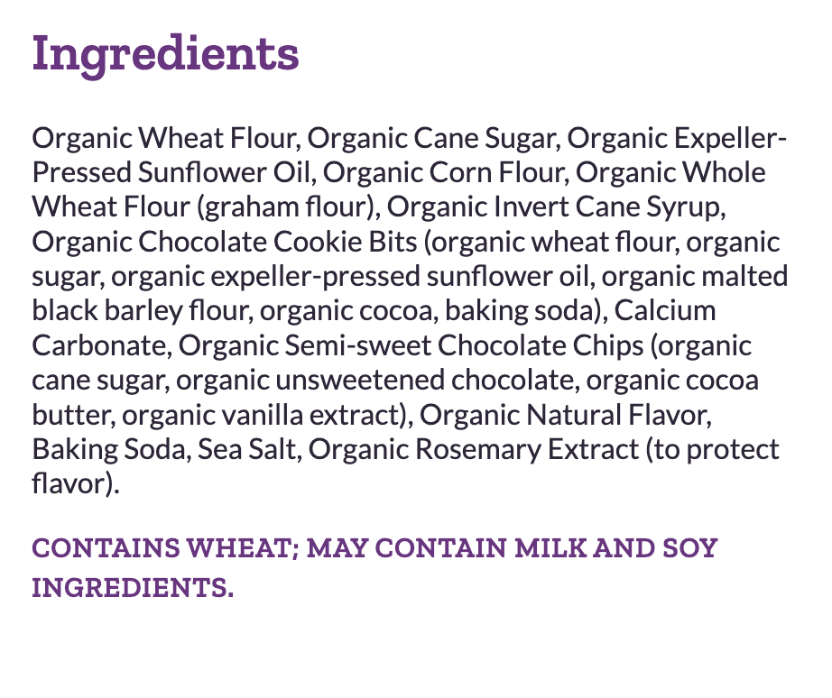 Organic Chocolate Chip Bunny Grahams