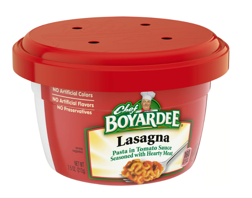 Chef Boyardee Lasagna Pasta in Tomato Sauce Seasoned with Hearty Meat (7.5 oz)