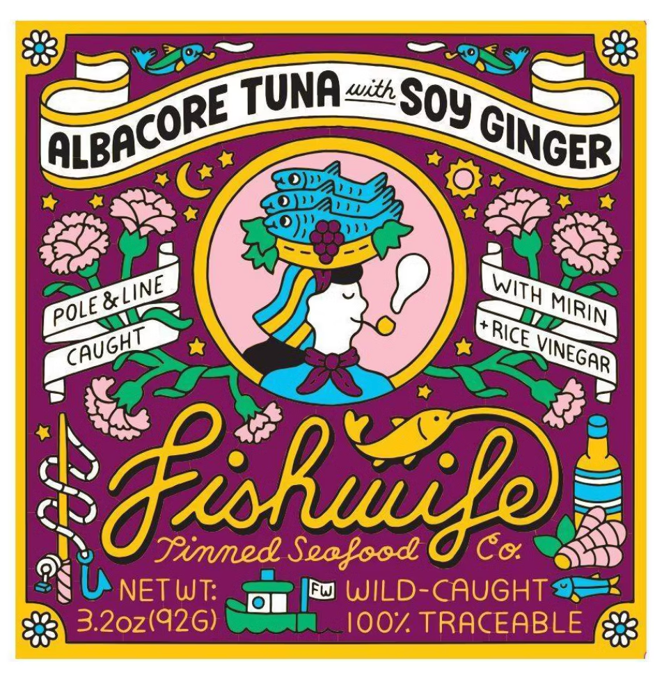 Fishwife Tinned Seafood Co Albacore Tuna with Soy Ginger - 3.2oz