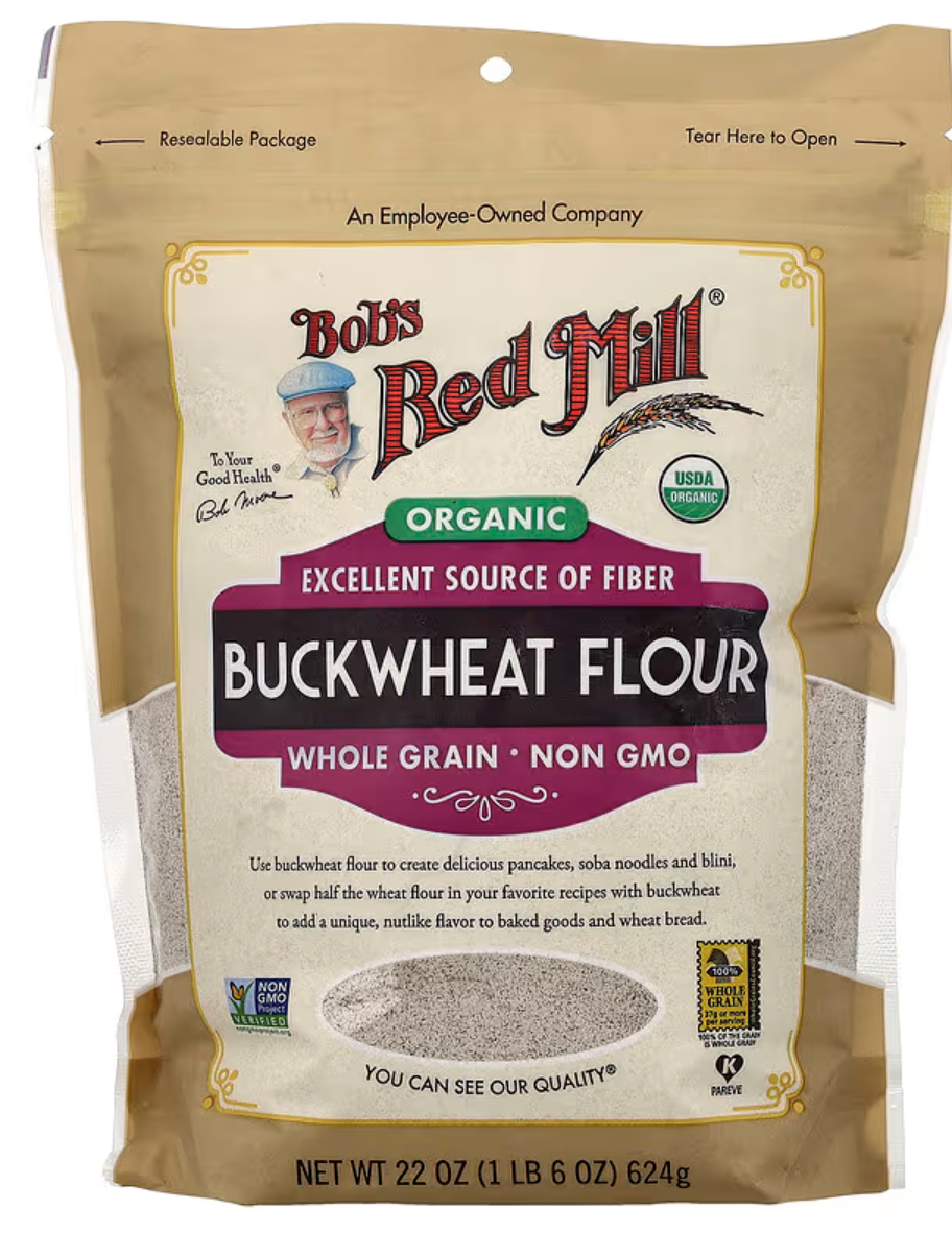 Bob's Red Mill, Organic Buckwheat Flour, Whole Grain, 22 oz (624 g)