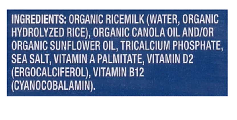 Rice Dream Rice Drink Organic Enriched Original - 64 Fl. Oz. - expires Feb 19 2027