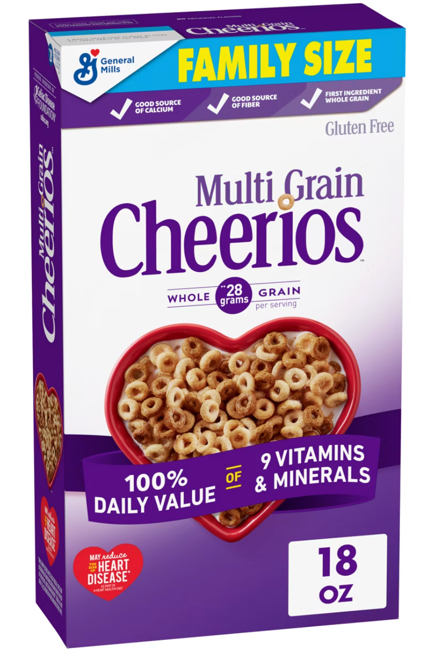 General Mills Multi Grain Cheerios Cereal - 18oz: Gluten-Free, No Artificial Flavors