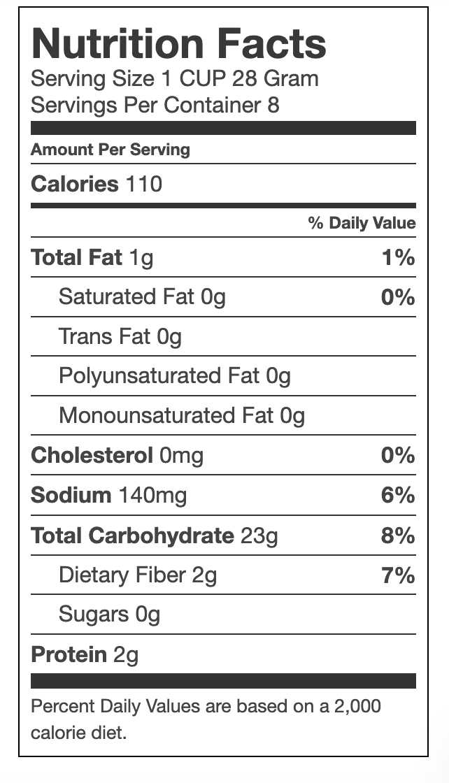 Real Cereal Co. Organic Corn Flakes