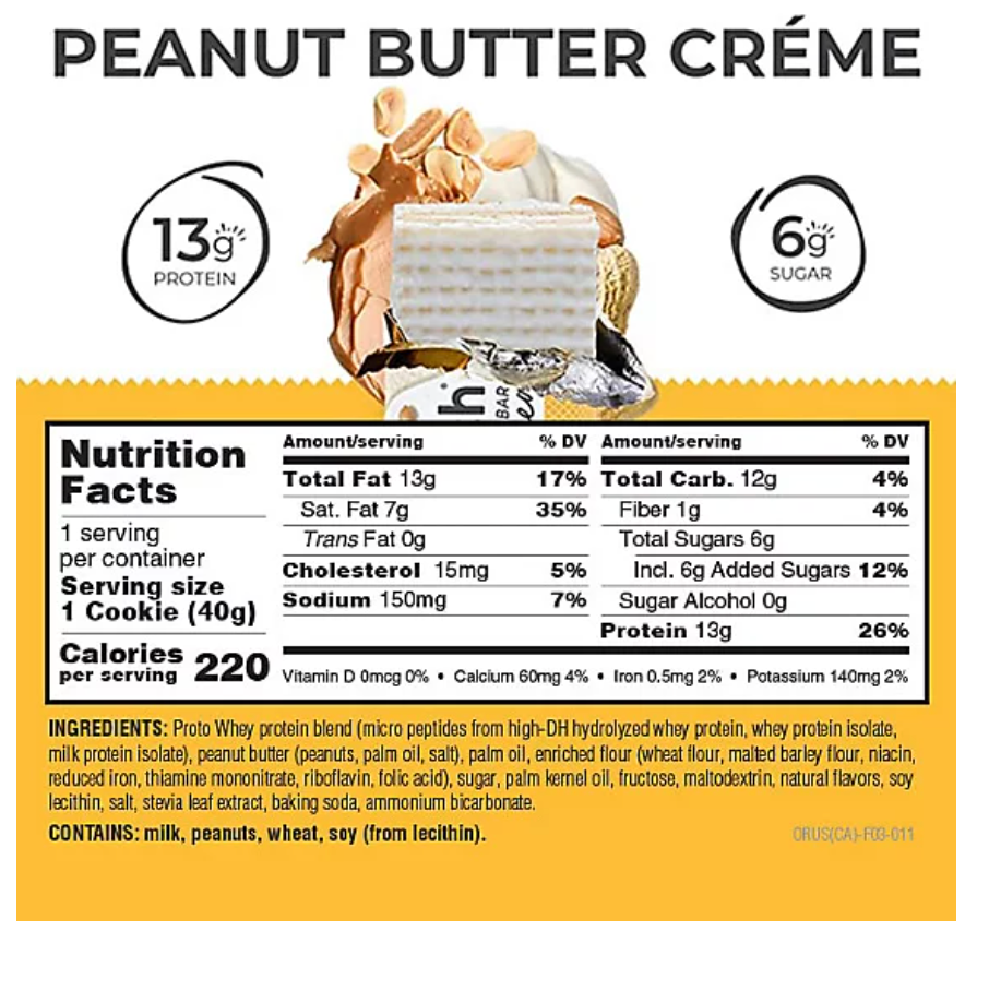 Power Crunch Energy Bar Protein Peanut Butter Creme - 1.4 Oz - expired July 23 2026