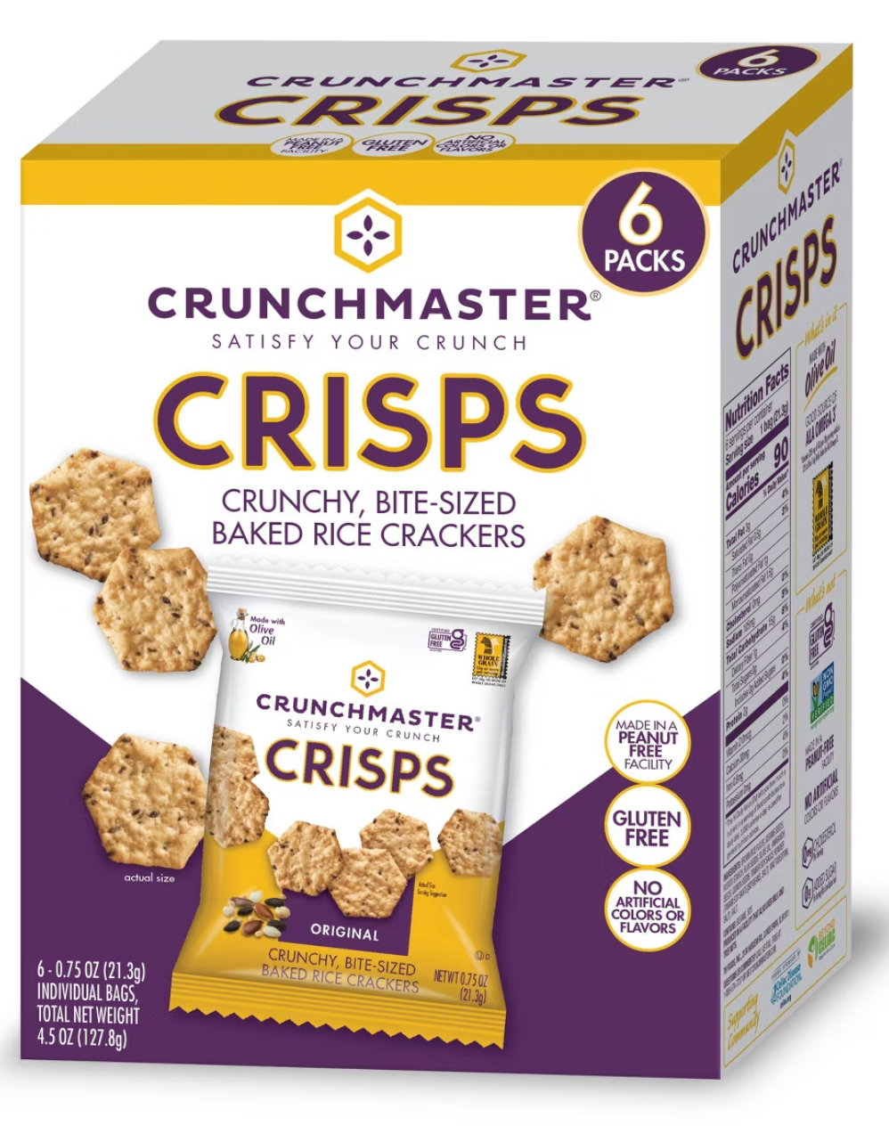 Crunchmaster Multi-Seed Original Crackers Multipack - 4.5oz/6ct