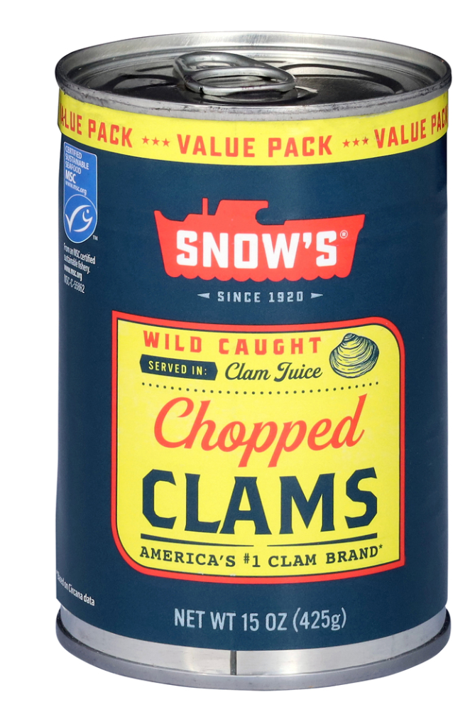 Snow's Wild Caught Chopped Clams
