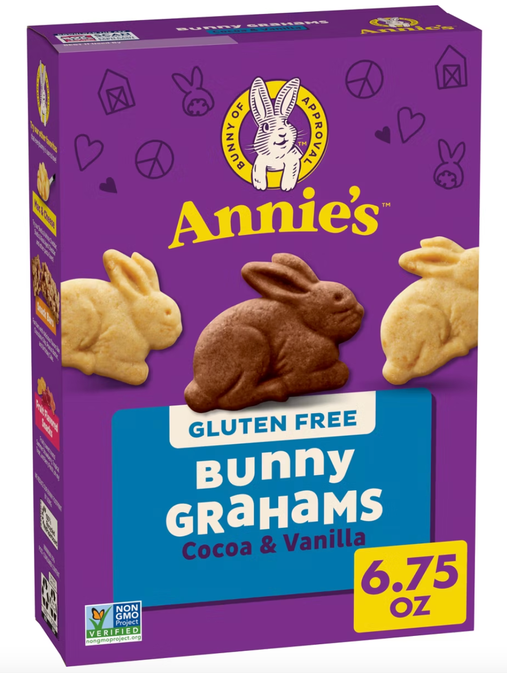 Annie's Gluten Free Cocoa & Vanilla Bunny Grahams Cookies - 6.75oz
