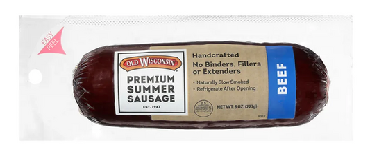 Old Wisconsin Premium Beef Summer Sausage - expires 10/06/2026