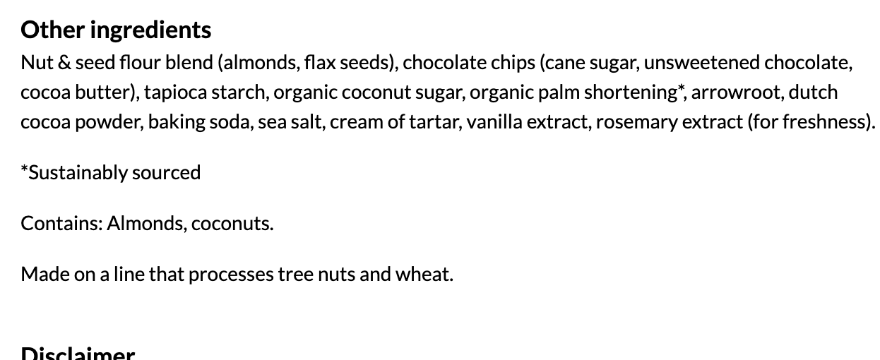 Simple Mills, Crunchy Almond Flour Cookies, Double Chocolate, 5.5 oz (156 g) - expired 07/12/2026