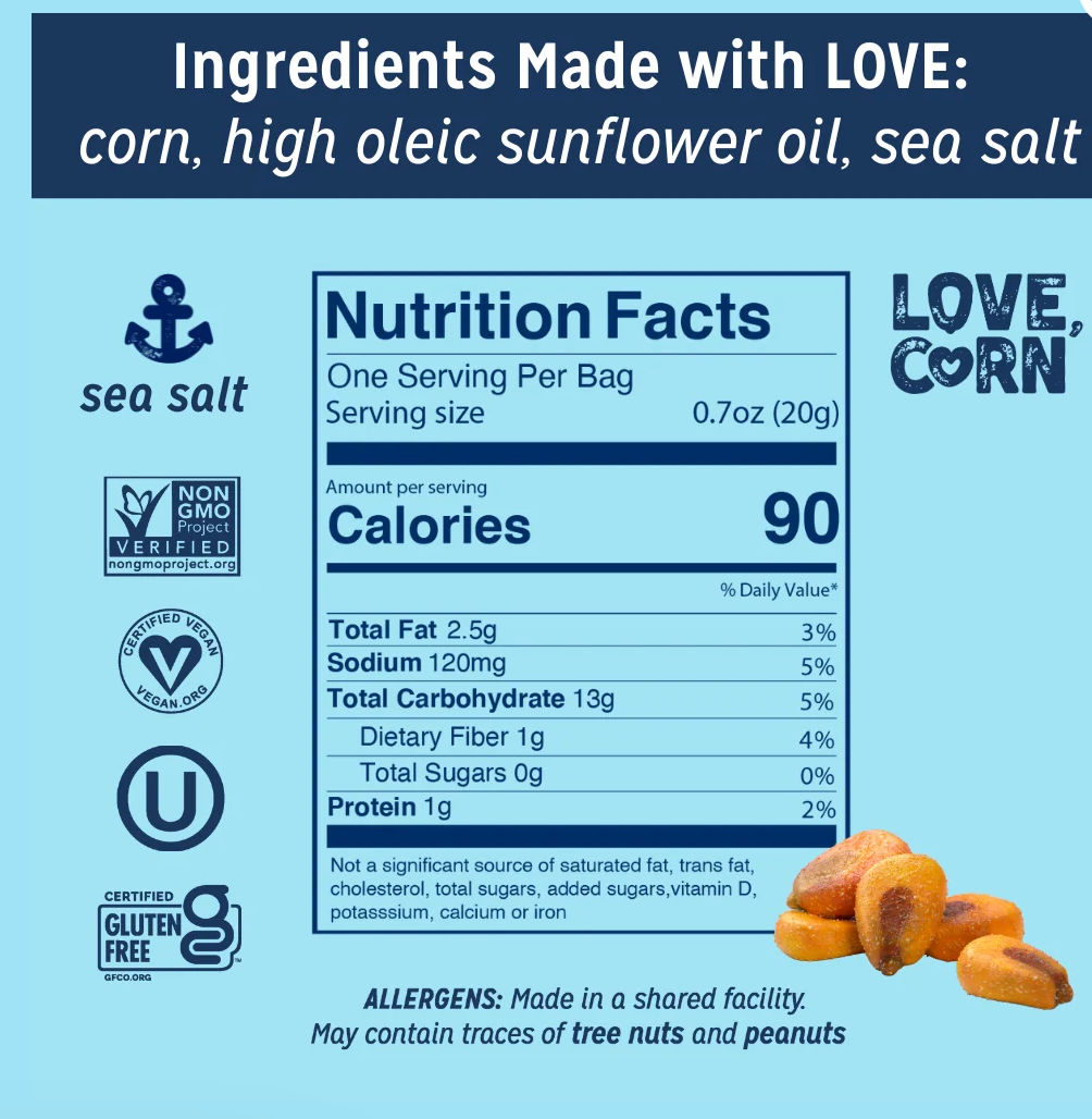 Love Corn Sea Salt; 0.7 Ounce