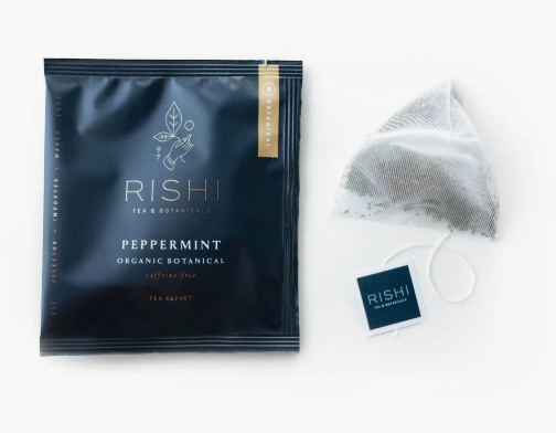 Rishi Peppermint Tea Packet