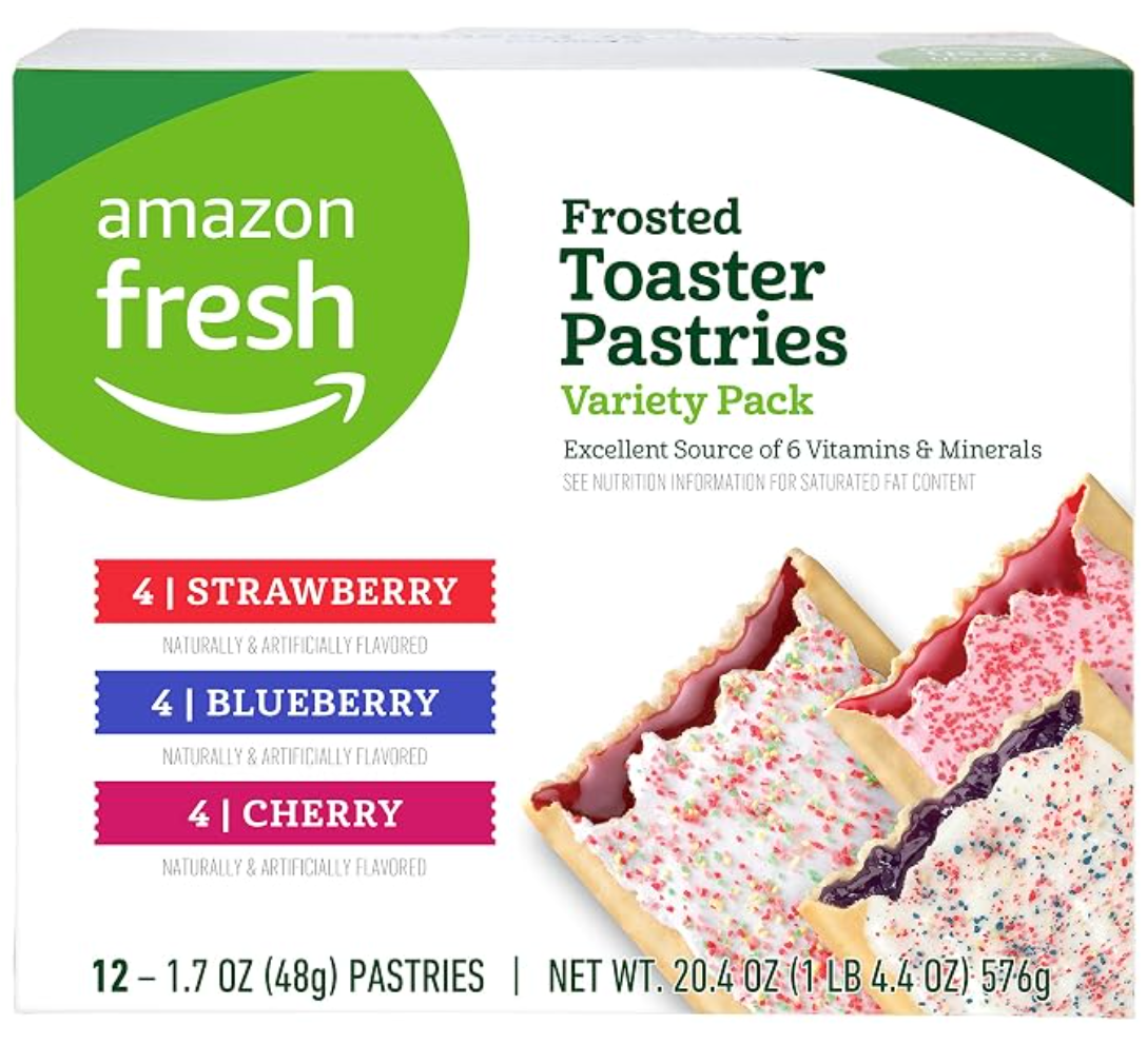 Amazon Fresh Toaster Pastries Variety Pack 12 Ct- 20.4 OZ - expired July 21 2026