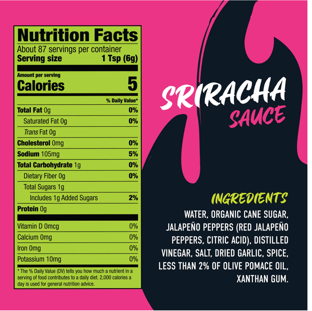 OrganicVille Sky Valley Sriracha Sauce, 18.5 Fluid Ounce - 1-Pack