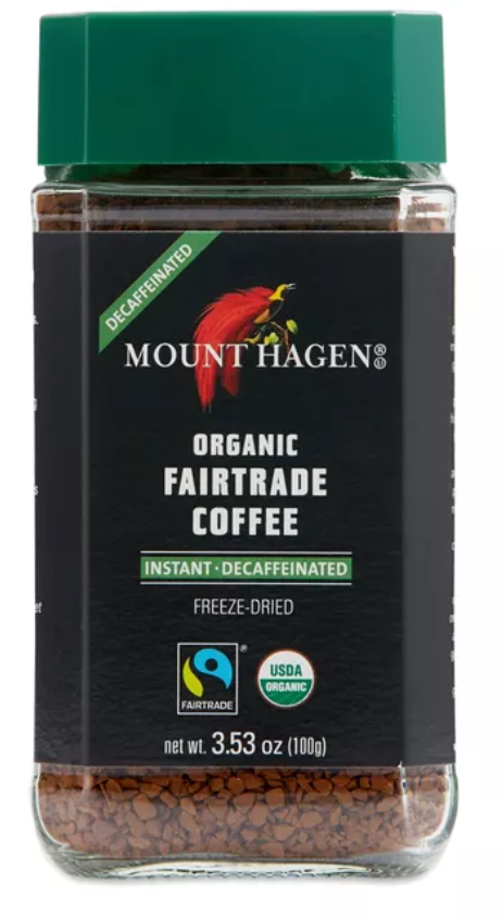 Mount Hagen, Organic Decaffeinated Instant Coffee