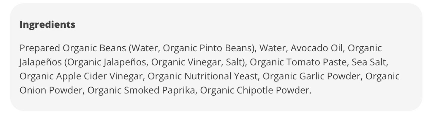 Siete Vegan Refried Ranchero Beans