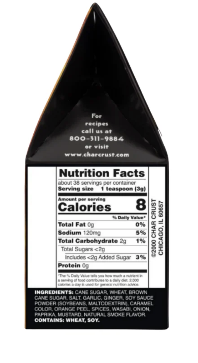 Ginger Teriyaki Rub by Char Crust - expired July 2026