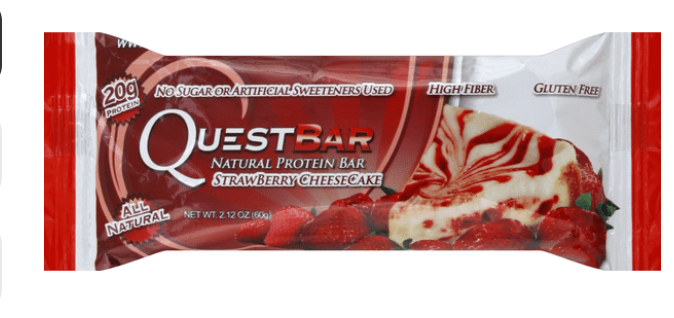 Quest Protein Bar, Natural, Strawberry Cheesecake - expired 06/25/2026