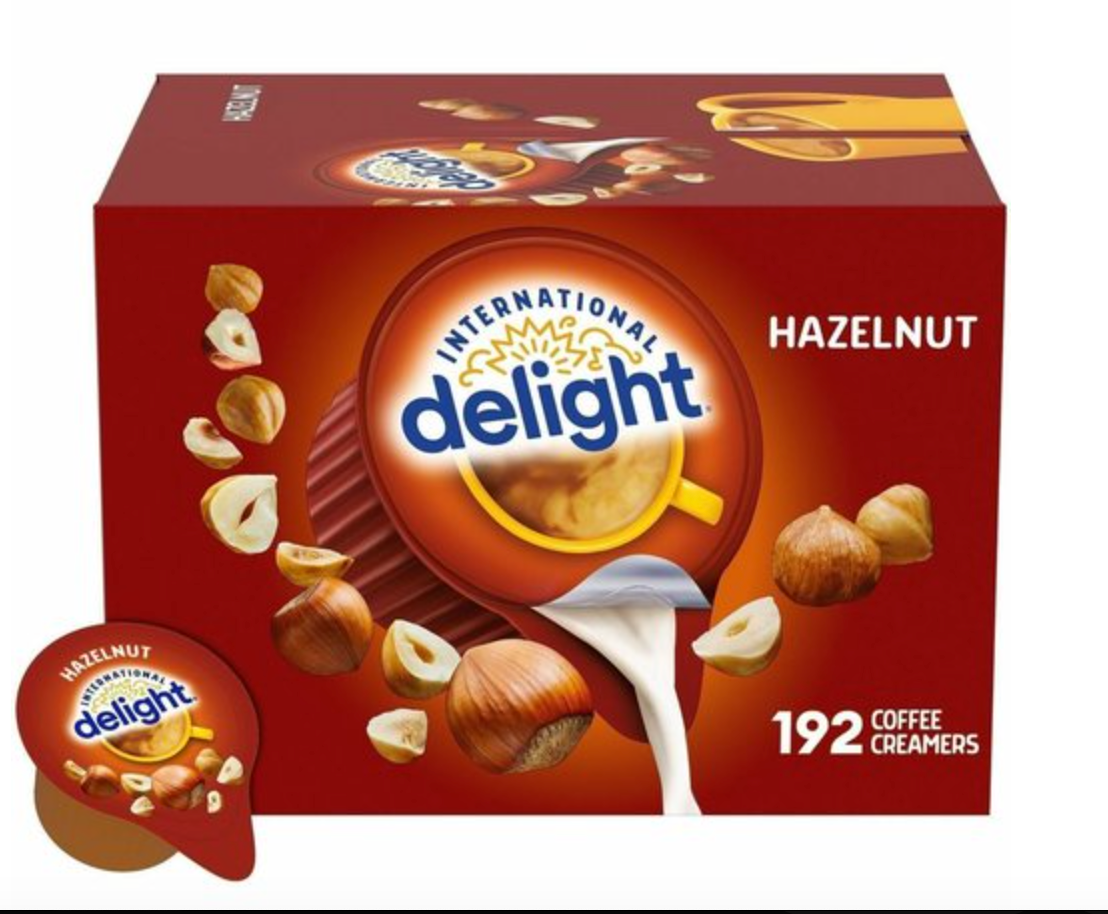 Whitewave Foods Company International Delight Hazelnut Liquid C - expires Nov 16 2026
