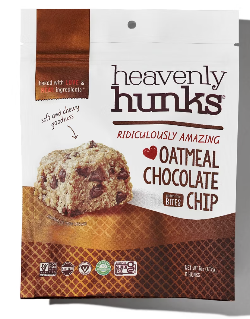 Heavenly Hunks Oatmeal Chocolate Chip Cookie Bites - 6oz - expires 04/28/2027
