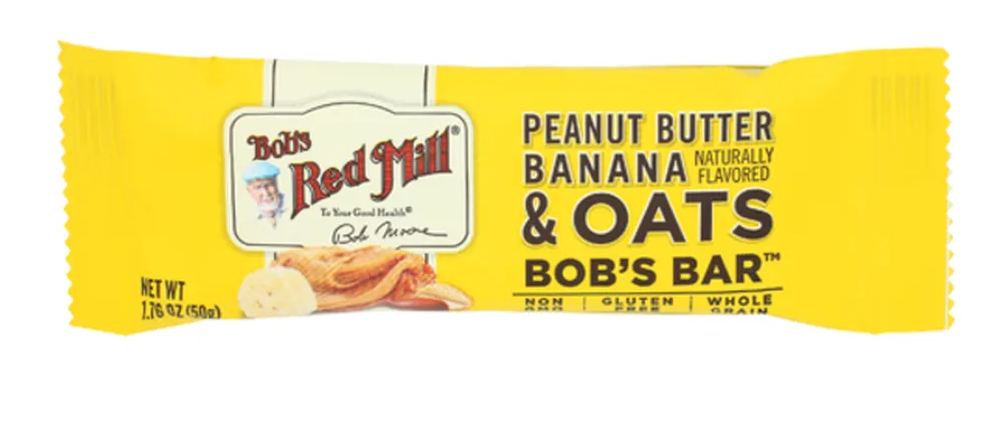 Bob's Red Mill Peanut Butter Banana & Oats Bob's Bar Bob's Red Mill Peanut Butter, Banana & Oats Bob's Better Bar - expires July 12 2027
