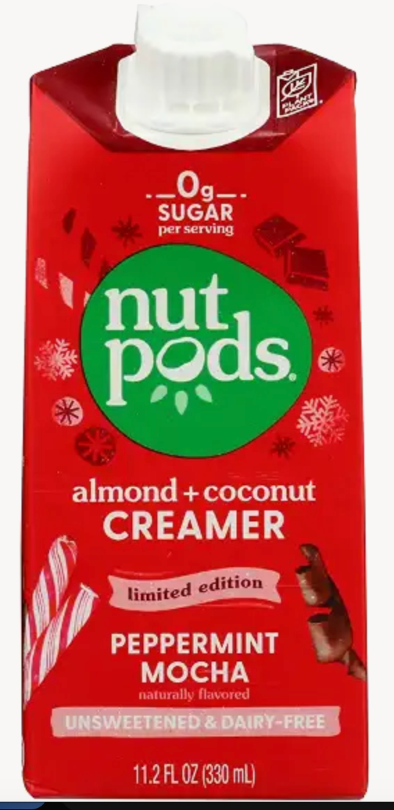 Nutpods, Creamer Dairy Free Peppermint Mocha, 11.2 Fl Oz - expires Sept 15 2026