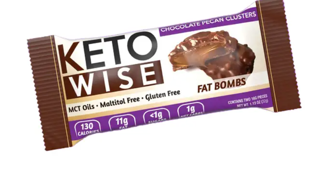 Ketowise Fat Bombs Chocolate Pecan Clusters