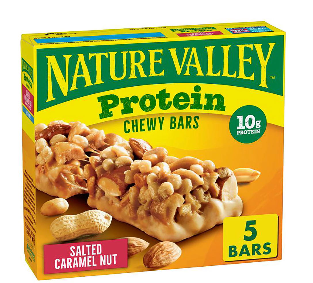 Nature Valley Chewy Protein Granola Bars, Salted Caramel Nut, 7.1 oz, 5 ct - expired Apr 14 2027