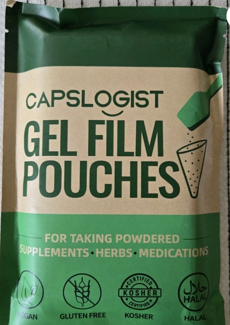 CAPSLOGIST Gel Film Pouches - 300 sheets  - Edible Film for Taking Medicines
