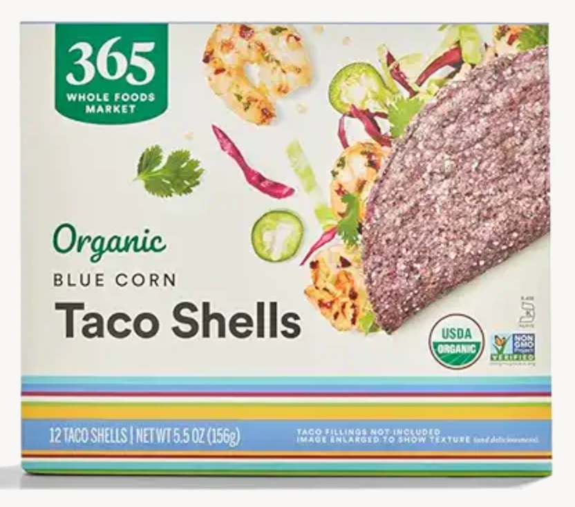 365 by Whole Foods Market Organic Blue Taco Shells, 5.5 Ounce