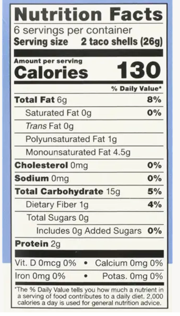 365 by Whole Foods Market Organic Blue Taco Shells, 5.5 Ounce